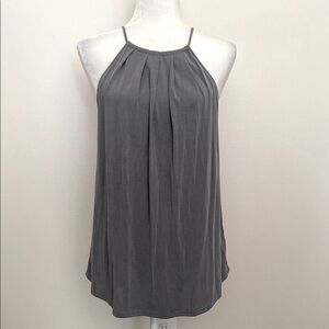 Green Envelope Gray Pleated Camisole Top